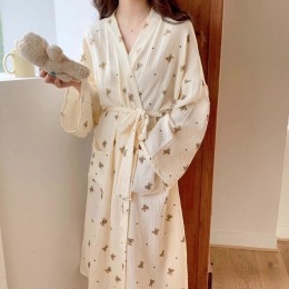 여성 홈웨어 가운 파자마