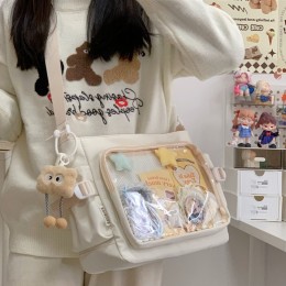 투명 사각 크로스백