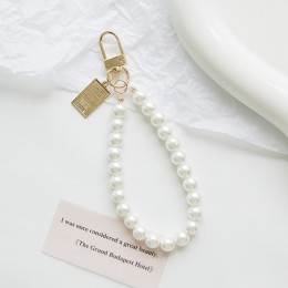 진주 스트랩 금장 키링