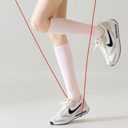 여성용 스포츠 압박 롱 양말