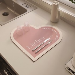 하트 키친 매트 4컬러