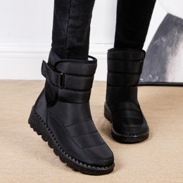 여성 찍찍이 방수 스노우 부츠