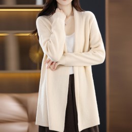 노버튼 베이직 숄 가디건