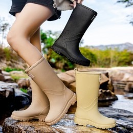 3컬러 클래식 미들 레인부츠