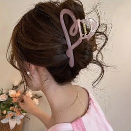 5컬러 심플 하트 집게핀