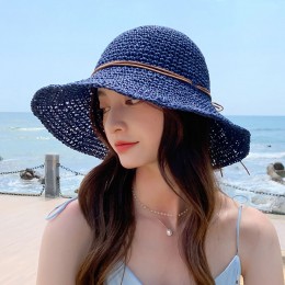 왕골 라피아햇 리본 바캉스모자