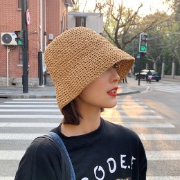 여름 햇빛차단 버킷 밀짚모자