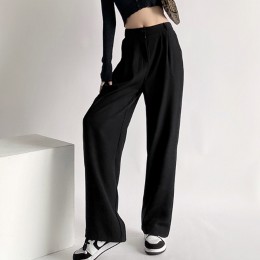 하이웨이스트 와이드 슬랙스