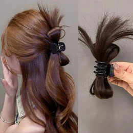 페이크 인조모 집게핀