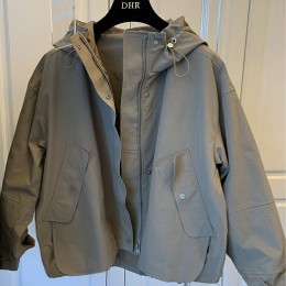 후드 사파리 야상 자켓