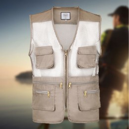 남성용 매쉬 다용도 포켓조끼