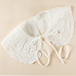 3단 레이스 페이크 카라