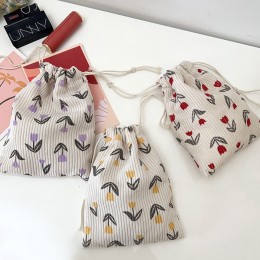 코듀로이 2타입 플라워 파우치