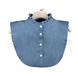 데님 넥프릴 페이크 카라