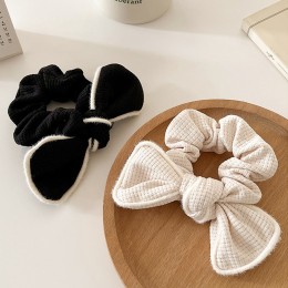 2컬러 리본 곱창밴드 머리끈