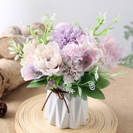 수국 조화 장식 꽃다발