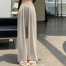 벨벳 안감 루즈핏 와이드 롱 팬츠