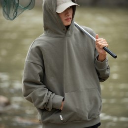 남녀공용 루즈핏 기모안감 후드티