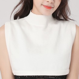 골지 니트 페이크 목폴라