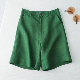 7컬러 뒷밴딩 여성 린넨 반바지