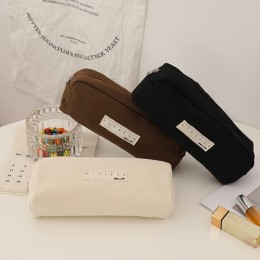 패브릭 캔버스 3컬러 필통 파우치