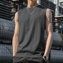 운동복 캐주얼 남성 민소매 티셔츠