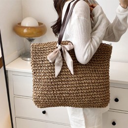 빅사이즈 라탄가방 토트 숄더백