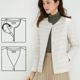 여성용 오리털 경량 패딩