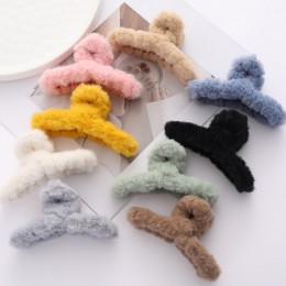 9컬러 토끼털 집게핀