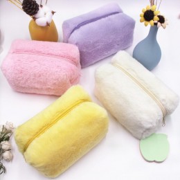 사각 퍼 소프트 다용도 파우치