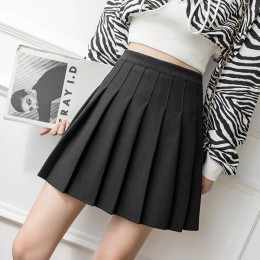 플리츠 모직 A라인 테니스 스커트