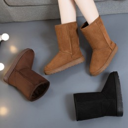 남녀공용 털안감 미들 어그부츠