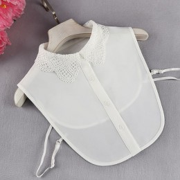 자수 펀칭 페이크 넥 케이프