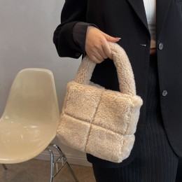 뽀글이 6컬러 스퀘어 토트백