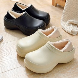 여성 키높이 투웨이 겨울 슬리퍼