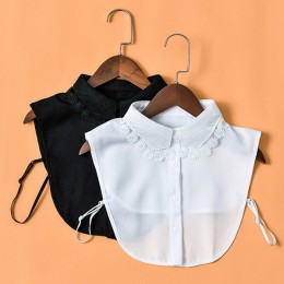 플라워 자수 포인트 페이크 카라