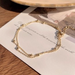 두줄 체인 샤이닝 팔찌