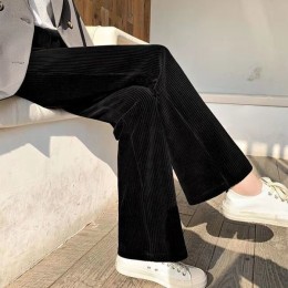 여성 코듀로이 와이드 팬츠)