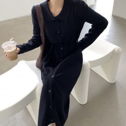 3컬러 루즈 니트 롱 원피스