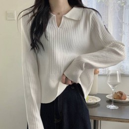 4컬러 골지 니트 티셔츠