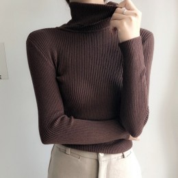 8컬러 터틀넥 골지 니트티셔츠