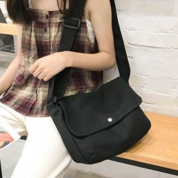 캐주얼 무지 숄더 캔버스백