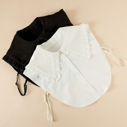 면 프릴 빅 페이크 카라