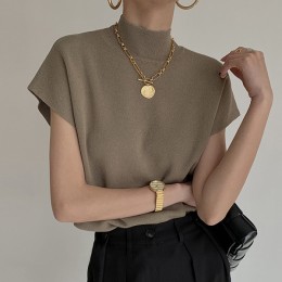 3컬러 쿨 니트 티셔츠