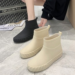 2컬러 여성 심플 레인부츠