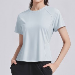 슬림 메쉬 스포츠 반팔 티셔츠