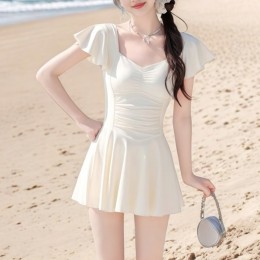 셔링 하트넥 원피스 수영복