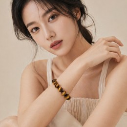 특5A급 천연 호안석 염주 팔찌