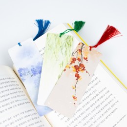 한국 수묵책갈피 종이 끈갈피 북마크 북클립