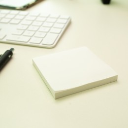 넓게붙이는 전면점착 메모지 무지 점착식 스티커 메모잇